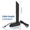 HSSDTECH 2T2R Dual Band WiFi Antenna for GIGABYTE AORUS Z390 Z490 Z590 X470 X570 X570S X570I H470 B460 H470I B450 B550 B560 B560I AORUS PRO AX X299X SMA WiFi 2T2R Antenna 2.4G/5G/6G view 2