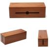 Cable Organizer Box Cable Management Box Wooden Cable Storage Box Hidden Cable Power Supply Board Management Box Used for Extension Cords Power Strips Surge Protector Wires Cable Management Box view 3