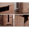 GERRIT Cable Organizer Box Wooden Cable Management Boxes Organizer Large Capacity Walnut Cable Organizer with Strong Magnetic Cover Home Office Cable Organizer Box Hiding Box Cable Management Box view 3
