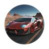 2 PCS Mousepad with Non-Slip Rubber Base 8" Round Mouse-Mat with Stitched Edge Red Race Car Gaming Mousepad for Wireless Mouses Computer Laptop Home Office Desk Pad view 1