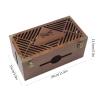 Cable Organizer Box Pine Hollow Cable Management Box Wooden Cable Storage Box Organizer to Hide Wires&Power Strips Cable Organizer for Home Office Cable Management Box view 2