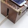 Cable Organizer Box Pine Hollow Cable Management Box Wooden Cable Storage Box Organizer to Hide Wires&Power Strips Cable Organizer for Home Office Cable Management Box view 4
