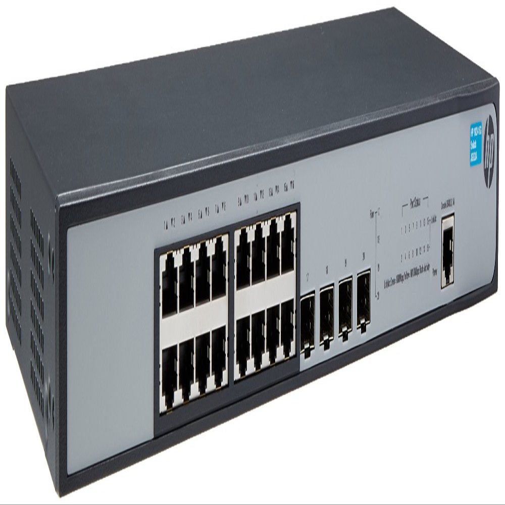 HP 1920-16G Switch 16 Ports L3 Managed (JG923A#ABA), Gray (Renewed)