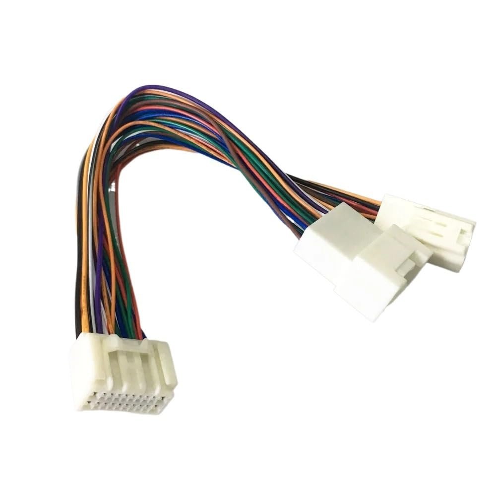 MNBHUYRD Car Radio Wire Wiring Harness Adapter Connector Adaptor Plug Add 12pin CD Changer for Toyota Crown Land Cruiser Prado