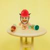 ORFOFE 4pcs Pet Safety Helmet Caps Hardhat Hard Hat Plastic Dolls Safety Helmets Mini Helmet for Doll Miniature Hats for Dolls Doll Mini Helmets Construction Hat Bearded Dragon view 2