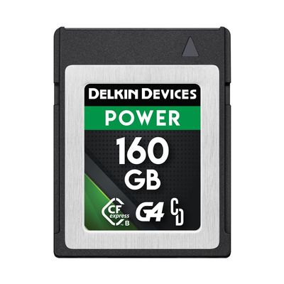 Delkin Devices 160GB CFexpress Type B G4 Memory Card for Cameras | Up to 1780MB/s Read, 1700MB/s Write | Digital Camera Memory Card for Professional Photographers and Videographers