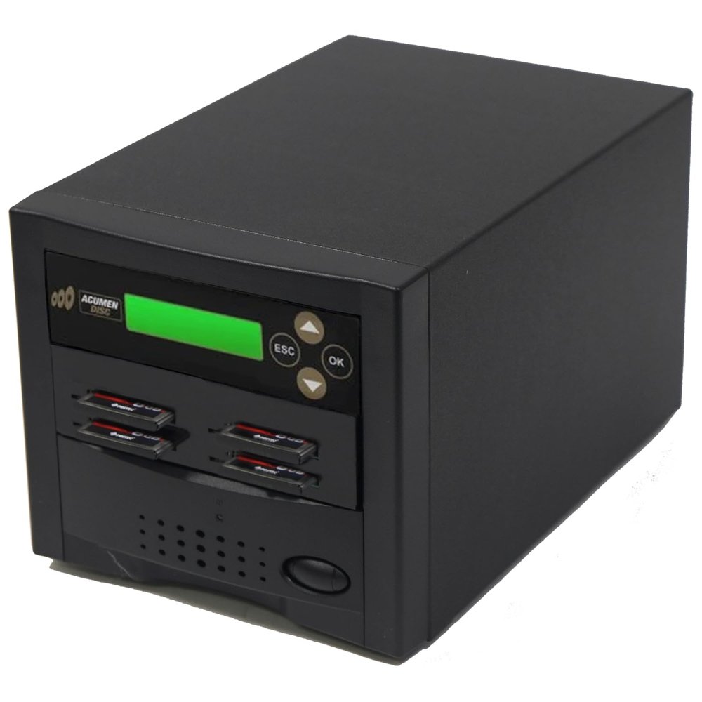 Acumen Disc 1 to 3 CFAST Duplicator - 9GB/Min - CompactFAST Compact Fast Flash Drive Memory Card Reader/Copier (Up to 150mbps) with DOD Compliant Eraser (AD03-CFAST150)