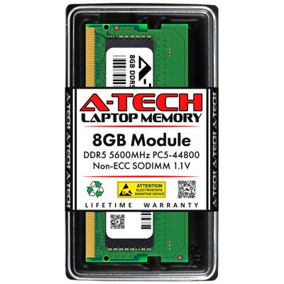 A-Tech 8GB RAM for ASUS ProArt StudioBook Pro 16 OLED W7604, W7604J3D Laptop | DDR5 5600MHz PC5-44800 SODIMM 1.1V 262-Pin Non-ECC SO-DIMM Memory Upgrade