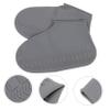 Hohopeti Rainproof Shoes Cover Rain Shoes Protector for Water Slip Resistant Silicone Galoshes Cover Grey s view 2