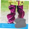 Hohopeti Rainproof Shoes Cover Slip Silicone Rain Boot Covers for Men Women Thicken Grey view 2