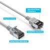 Cable Central LLC Cat8 Slim Ethernet Cable U/FTP 2 ft Gray - RJ45 Computer LAN 30AWG Cat8 Cable, Cat8 Patch Cable, Network Cable, Cat 8 Cable, Internet Cable, 40Gbps, 2000MHz - 2 Feet view 4