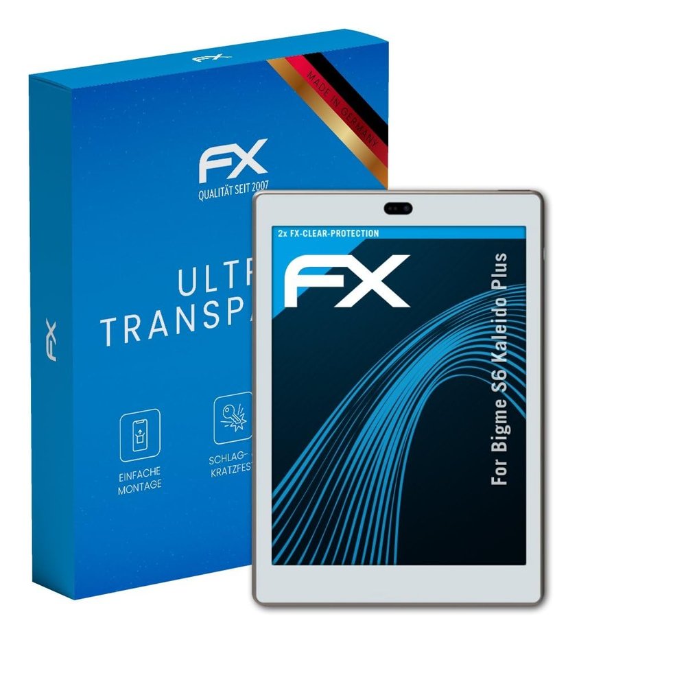 atFoliX Screen Protection Film compatible with Bigme S6 Kaleido Plus Screen Protector, ultra-clear FX Protective Film (2X)