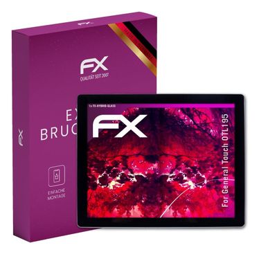 atFoliX Plastic Glass Protective Film compatible with General Touch OTL195, 9H Hybrid-Glass FX Screen Protector
