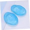 Ipetboom 4pairs Silicone Ear Protectors for Hair Salon Ear Covers Elastic Fit Salon Protection Easy Cleaning Reusable Shooting Protection Blue view 2