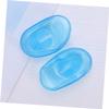 Ipetboom 4pairs Silicone Ear Protectors for Hair Salon Ear Covers Elastic Fit Salon Protection Easy Cleaning Reusable Shooting Protection Blue view 3
