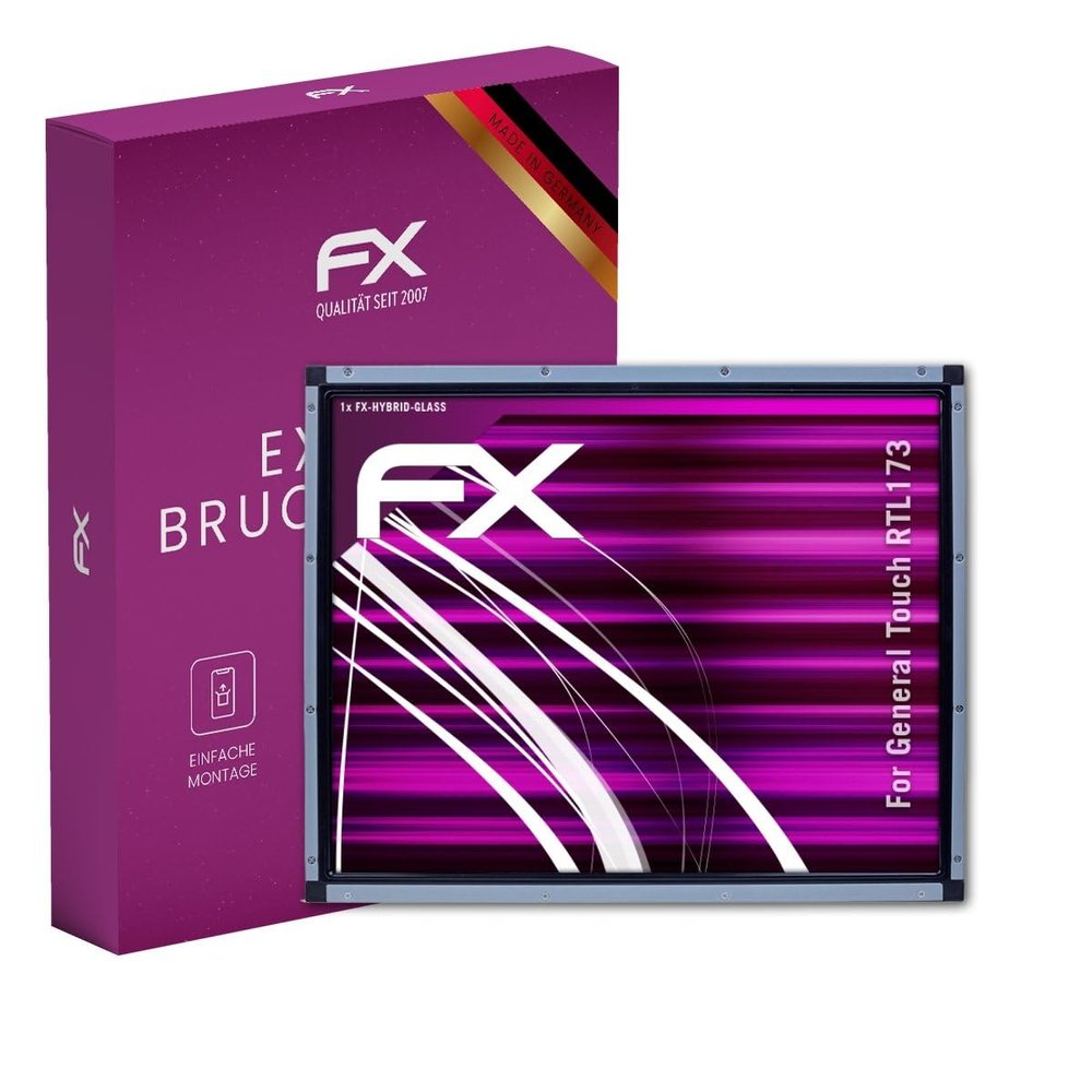 atFoliX Plastic Glass Protective Film compatible with General Touch RTL173, 9H Hybrid-Glass FX Screen Protector