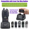 BC-137 Desktop Charger Base for ICOM IC-A6E IC-A24 IC-V8 IC-F21 IC-40GT IC-F12 IC-F31GS IC-U82 Two Way Radios with BP-209N Battery and Belt Clip Set view 2