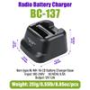 BC-137 Desktop Charger Base for ICOM IC-A6E IC-A24 IC-V8 IC-F21 IC-40GT IC-F12 IC-F31GS IC-U82 Two Way Radios with BP-209N Battery and Belt Clip Set view 4