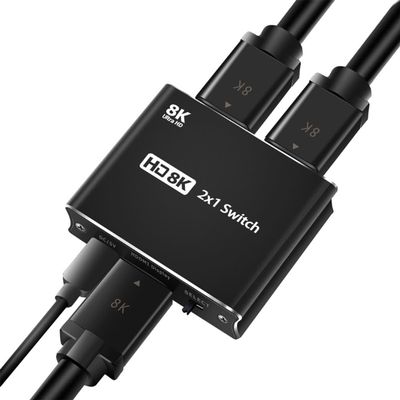 for 2 in 1 Out er HDMI-Compatible 2.1 Splitter High-defination 8K@60Hz 4K@120Hz 48Gbps Converter for 5 /HDTV