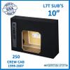 10" Single Sealed Shallow/Slim L7T Crew Cab 1999-2007 250 Sub Box Subwoofer Enclosure Speaker Box Ground Shaker Stereo Subwoofer Box Speaker Enclosure Car Audio Home Audio Ground-Shaker view 2