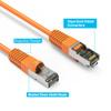 Cable Central LLC Cat6 Ethernet Cable Shielded SSTP Booted 5 ft (10 Pack) Orange - Shielded Cat6 Cable, Cat6 Patch Cable, Network Cable, Cat 6 Cable, Internet Cable, 10Gbps - 5 Feet view 4