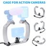 for Diving Underwater Aluminum Selfie Monopod Mount Double-Arm Tray Handheld for Action Camera Holder Bracket view 2