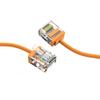 Cable Central LLC Cat6A Super Slim Ethernet Cable 1.5 ft (100 Pack) Orange, Ultra Slim Thin Cat 6A Network Cable, Cat6a Cable, Cat6a Patch Cord for PC, Mac, Laptop, PS4/5, Xbox, Gaming - 1.5 Feet view 1
