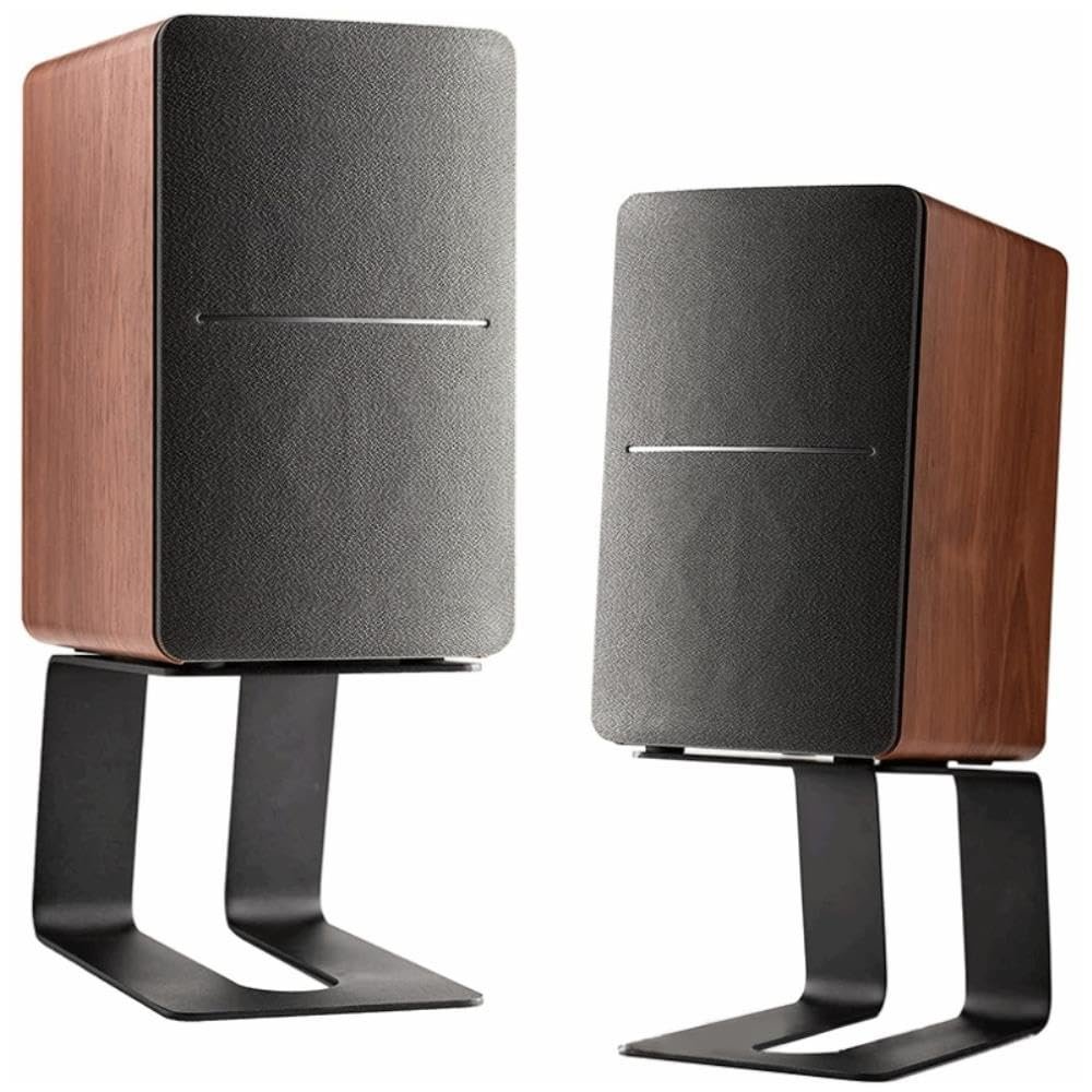 DirectNine Basics for Desktop Speaker Stand Metal C-Shaped Audio Bracket Universal Tabletop Holder Rack for Computer Speakers, 8012111416405
