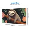 TATAOYU Follow Your Dreams Sloth Print Mousepad 15.8x29.5 in Strong Adhesion, Durable, Non-Slip, Perfect for Office and Gaming view 2