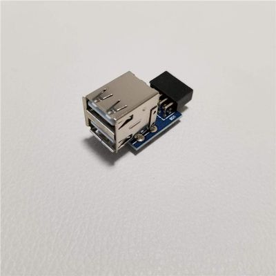 for 10pcs/lot 9Pin to 2 Port USB A Female Converter PCB Board Card PC Case Internal Motherboard USB 2.0 Hub