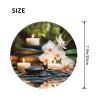 2 PCS Mousepad with Non-Slip Rubber Base 8" Round Mouse-Mat with Stitched Edge Relaxation with Massage Spa Gaming Mousepad for Wireless Mouses Computer Laptop Home Office Desk Pad view 2
