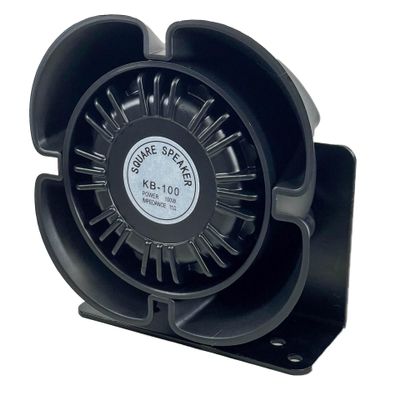 100W 11OHM Slim Square Heavy Duty Weatherproof Police Siren Speaker for PA Systems & Alarms on Cars, Trucks, SUV, Boats, ATV (100W 11OHM)