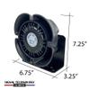 100W 11OHM Slim Square Heavy Duty Weatherproof Police Siren Speaker for PA Systems & Alarms on Cars, Trucks, SUV, Boats, ATV (100W 11OHM) view 2