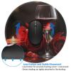1 Mousepad with Non-Slip Rubber Base 8" Round Mouse-Mat with Stitched Edge Red Rose Wine Glass and Candle Gaming Mousepad for Wireless Mouses Computer Laptop Home Office Desk Pad view 3