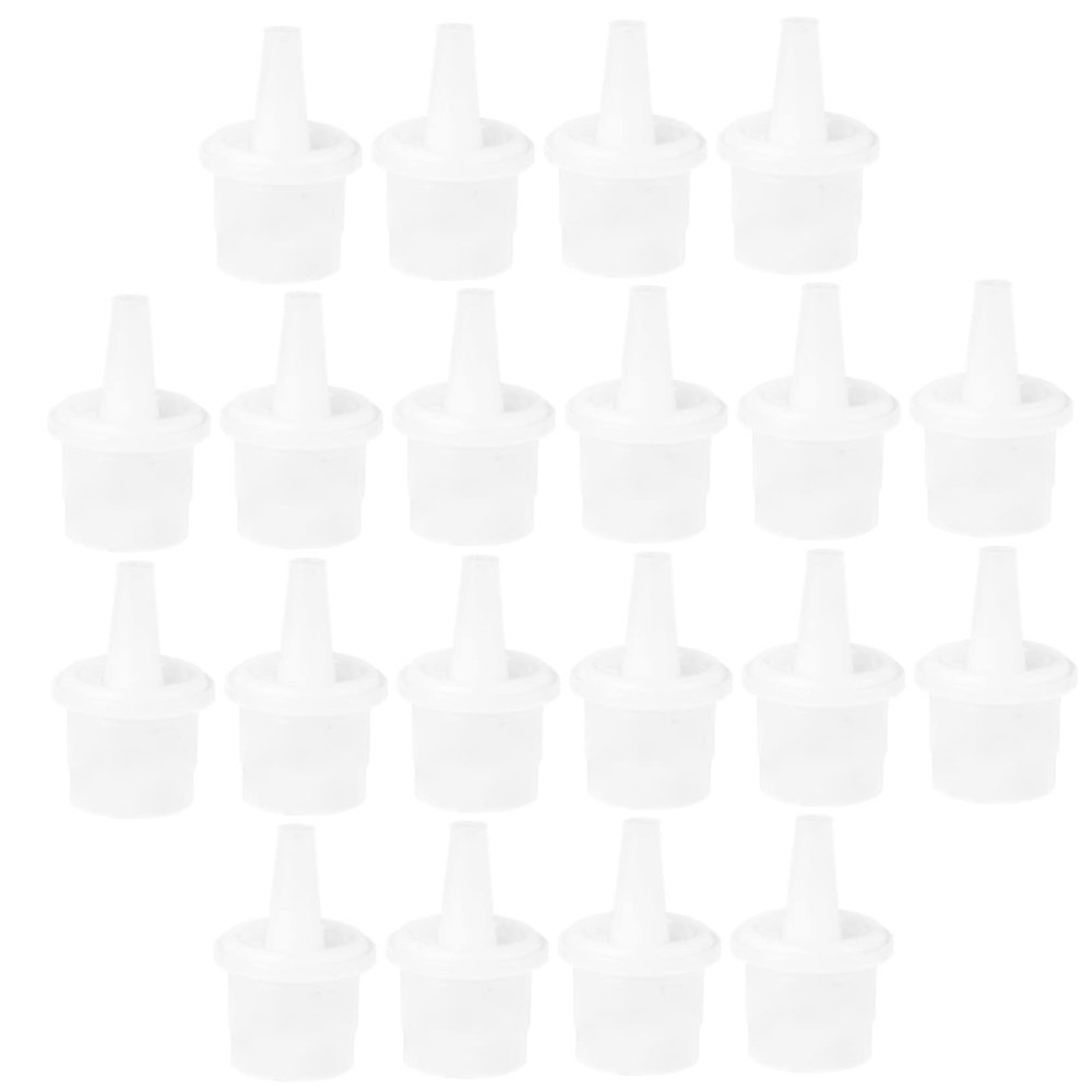 20Pcs Eyelash Glue Replacement Caps Plastic Nozzle Heads