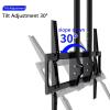 THEGA Adjustable Tilt TV Ceiling Mount - Single-Screen TV Stand with Adjustable Height, Two Post Hanging TV Mount for 40-90/50-110 Inch LED Flat Screen, Ceiling TV Mount Bracket (Size : 60-110inch) view 4