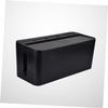 jojofuny Plastic Wire Storage Box Organizing Charger Cords Cables Cord Hider for Home Office Medium Wire Organizing Box view 4
