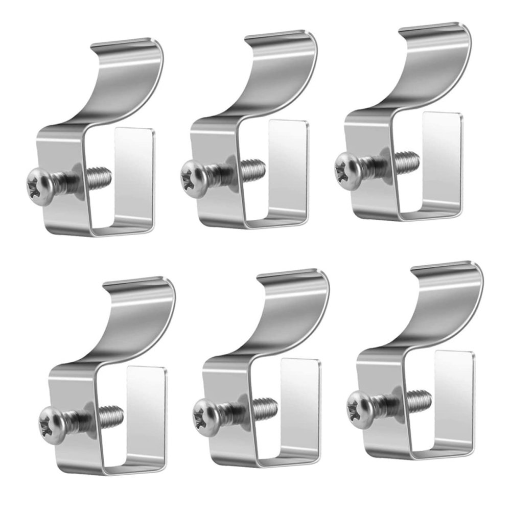 KOMBIUDA 6pcs Vinyl Siding Hooks for Outdoor Use Easy Install Security Camera Hangers Siding Clips for Blink and Ring Cameras Stable Design for Home Protection