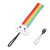 ETHZZLE 1pc Camera Wristband Rainbow Design Lanyard for Instant Cameras and Phones Strap for Hiking Travel and Sports Use view 1