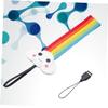 ETHZZLE 1pc Camera Wristband Rainbow Design Lanyard for Instant Cameras and Phones Strap for Hiking Travel and Sports Use view 4