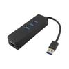 Gadpiparty 3 Port 3.0 Hub Ethernet Adapter 100mbps 3-in-1 Connectivity Hot Swap Energy Efficient for Desktop Laptops view 2