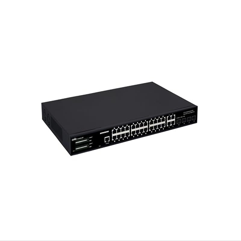 CERiO CS-3424G-24P 24 Port Gigabit Managed PoE+ L2/L3 Lite Switch with 4 Combo Gigabit Ports ( 400Watt Power )