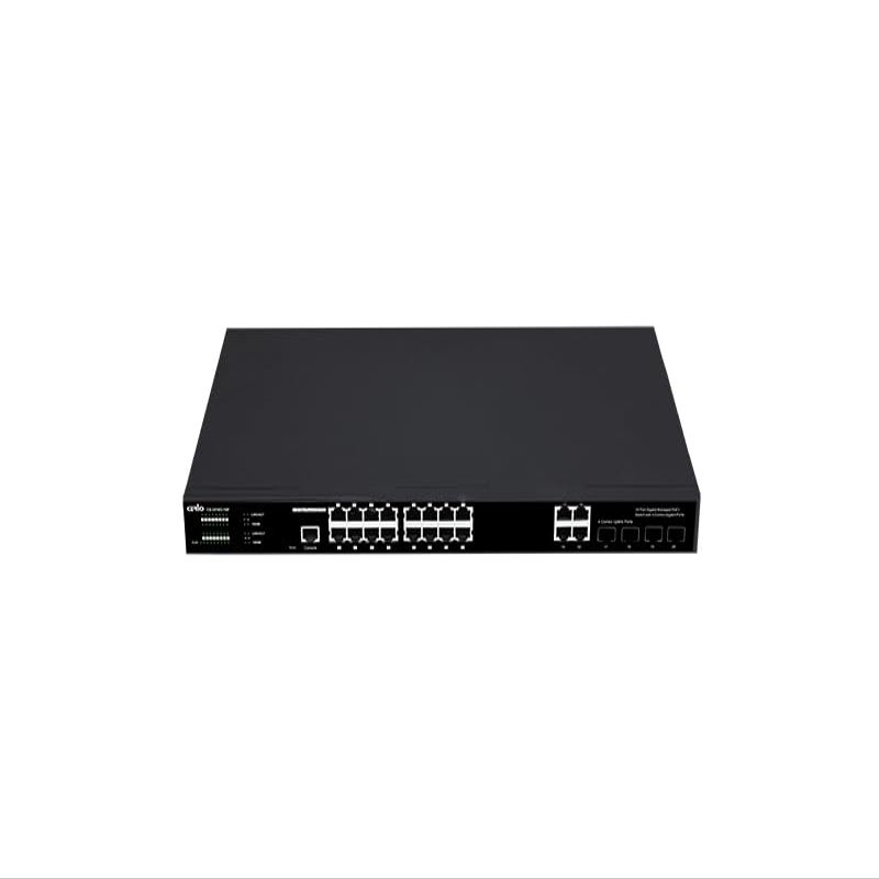 CERiO CS-3416G-16P 16 Port Gigabit Managed PoE+ L2/L3 Lite Switch with 4 Combo Gigabit Ports ( 300Watt Power )