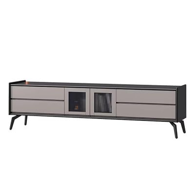 ZDMZR Tv Stands for Living Room, Tv Stand Wood, Farmhouse TV Stand, Entertainment Center with Storage, Media Console for Living Room (Color : Light Gray, Size : 150cm/59in)