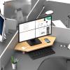 BBHW Corner Monitor Stand Natural Monitor Shelf Solid Wood, Computer/Laptop/Screen Stand Riser Save Space, 7.5cm 11cm High Ergonomic Desktop Corner Shelf (Size : 7.5cm (3in) Height) view 1
