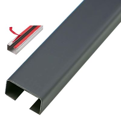 Stainless Steel Wood Grain Cable Concealer, Self Adhesive Cord Cover Hiders/Cord Hider Wall Mounted TV/Floor Wire Protector for Home Garage Electrical Cable Management ( Size : Grey1-2m-40x20mm )