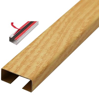 Stainless Steel Wood Grain Cable Concealer, Self Adhesive Cord Cover Hiders/Cord Hider Wall Mounted TV/Floor Wire Protector for Home Garage Electrical Cable Management ( Size : Yellow2-1m-60x30mm )