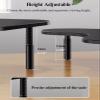 BBHW Corner Monitor Stand Metal Black Monitor Stand Height Adjustable, Computer Laptop Riser for Corner Desk, Ergonomic Space Saving Office Desktop Organizer Rack, 56425 view 3