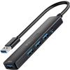 5-Port Powred USB 3.0 Hub, USB Extender Splitter with 5V USB-C Power/Data Port, Extender for A Port Laptop, PC, PS4/5, Xbox, Car and More view 1