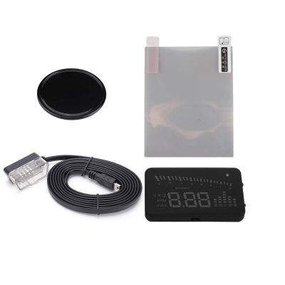 OBDII HUD Heads Up Display for Car Truck Color Head Up Display LED Projector Speed Warning System for Car Trucks